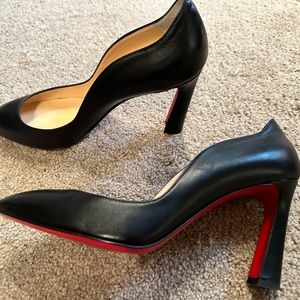 Christian Louboutin black 85 Agneska Nappa pumps - size 39.5